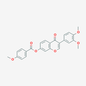 molecular formula C25H20O7 B2557384 3-(3,4-dimethoxyphenyl)-4-oxo-4H-chromen-7-yl 4-methoxybenzoate CAS No. 637749-77-0