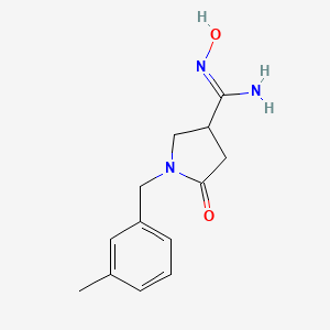 N'-hydroxy-1-(3-methylbenzyl)-5-oxopyrrolidine-3-carboximidamide