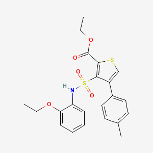 Ethyl 3-[(2-ethoxyphenyl)sulfamoyl]-4-(4-methylphenyl)thiophene-2-carboxylate