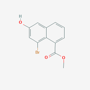 molecular formula C12H9BrO3 B2557423 Methyl 8-bromo-6-hydroxynaphthalene-1-carboxylate CAS No. 1782209-06-6