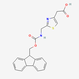 2-[2-[(9H-Fluoren-9-ylmethoxycarbonylamino)methyl]-1,3-thiazol-4-yl]acetic acid