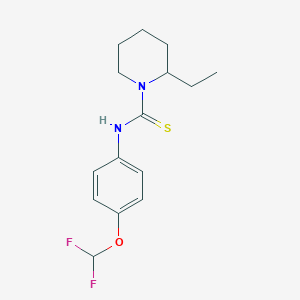 N-[4-(difluoromethoxy)phenyl]-2-ethylpiperidine-1-carbothioamide