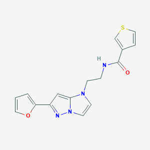 N-(2-(6-(furan-2-yl)-1H-imidazo[1,2-b]pyrazol-1-yl)ethyl)thiophene-3-carboxamide