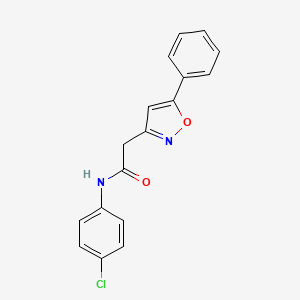 N-(4-chlorophenyl)-2-(5-phenylisoxazol-3-yl)acetamide