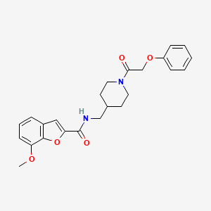 7-methoxy-N-((1-(2-phenoxyacetyl)piperidin-4-yl)methyl)benzofuran-2-carboxamide