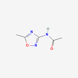 molecular formula C5H7N3O2 B2557499 N-(5-Methyl-1,2,4-oxadiazol-3-yl)acetamide CAS No. 58535-41-4