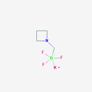 molecular formula C4H8BF3KN B2557501 Potassium (azetidin-1-ylmethyl)trifluoroborate CAS No. 2422989-81-7