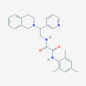 N-[2-(3,4-dihydroisoquinolin-2(1H)-yl)-2-pyridin-3-ylethyl]-N'-mesitylethanediamide