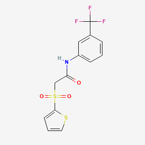 2-(thiophen-2-ylsulfonyl)-N-(3-(trifluoromethyl)phenyl)acetamide