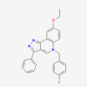 8-ethoxy-5-(4-fluorobenzyl)-3-phenyl-5H-pyrazolo[4,3-c]quinoline