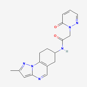 N-(2-methyl-6,7,8,9-tetrahydropyrazolo[1,5-a]quinazolin-7-yl)-2-(6-oxopyridazin-1(6H)-yl)acetamide