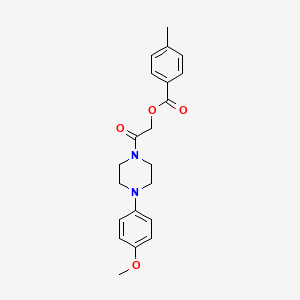 2-(4-(4-Methoxyphenyl)piperazin-1-yl)-2-oxoethyl 4-methylbenzoate