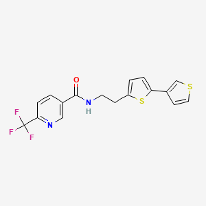 N-(2-([2,3'-bithiophen]-5-yl)ethyl)-6-(trifluoromethyl)nicotinamide