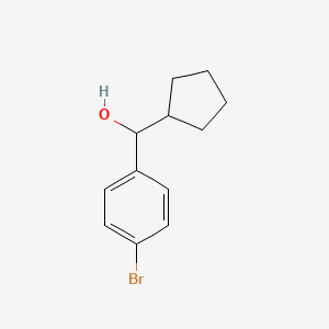 molecular formula C12H15BrO B2557535 Cyclopentyl (4-bromophenyl)methanol CAS No. 2204-99-1