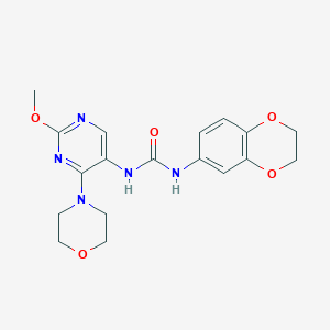 1-(2,3-Dihydrobenzo[b][1,4]dioxin-6-yl)-3-(2-methoxy-4-morpholinopyrimidin-5-yl)urea