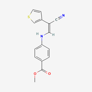 Methyl 4-{[2-cyano-2-(3-thienyl)vinyl]amino}benzenecarboxylate