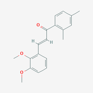 molecular formula C19H20O3 B2557553 (2E)-3-(2,3-二甲氧基苯基)-1-(2,4-二甲基苯基)丙-2-烯-1-酮 CAS No. 926406-49-7