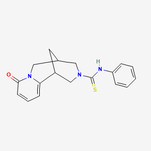 8-oxo-N-phenyl-1,5,6,8-tetrahydro-2H-1,5-methanopyrido[1,2-a][1,5]diazocine-3(4H)-carbothioamide