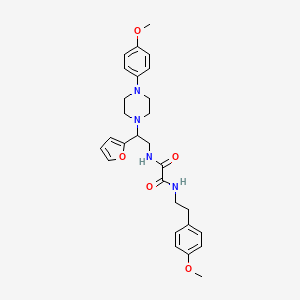 N1-(2-(furan-2-yl)-2-(4-(4-methoxyphenyl)piperazin-1-yl)ethyl)-N2-(4-methoxyphenethyl)oxalamide