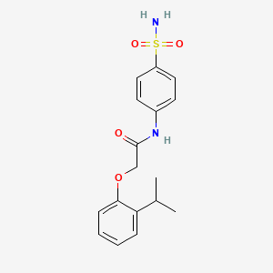 molecular formula C17H20N2O4S B2557564 2-(2-isopropylphenoxy)-N-(4-sulfamoylphenyl)acetamide CAS No. 650620-35-2