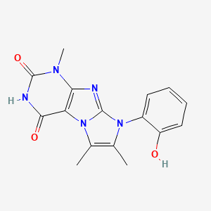 8-(2-hydroxyphenyl)-1,6,7-trimethyl-1H-imidazo[2,1-f]purine-2,4(3H,8H)-dione