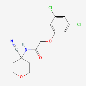molecular formula C14H14Cl2N2O3 B2557567 N-(4-cyanooxan-4-yl)-2-(3,5-dichlorophenoxy)acetamide CAS No. 1384588-61-7