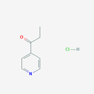 molecular formula C8H10ClNO B2557569 1-Pyridin-4-ylpropan-1-one;hydrochloride CAS No. 4173-86-8