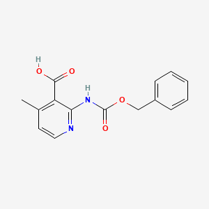 4-Methyl-2-(phenylmethoxycarbonylamino)pyridine-3-carboxylic acid