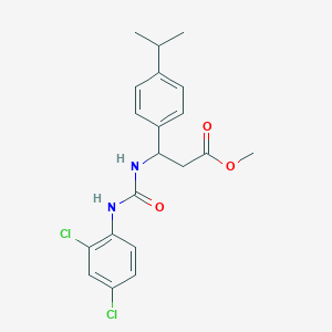 molecular formula C20H22Cl2N2O3 B2557580 3-{[(2,4-二氯苯胺)羰基]氨基}-3-(4-异丙苯基)丙酸甲酯 CAS No. 439094-79-8