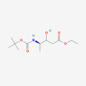 ethyl (4R)-4-{[(tert-butoxy)carbonyl]amino}-3-hydroxypentanoate