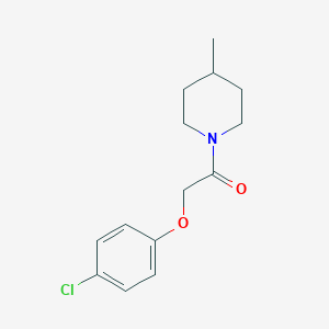molecular formula C14H18ClNO2 B255759 4-Chlorophenyl 2-(4-methyl-1-piperidinyl)-2-oxoethyl ether 