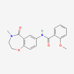 2-methoxy-N-(4-methyl-5-oxo-2,3,4,5-tetrahydrobenzo[f][1,4]oxazepin-7-yl)benzamide