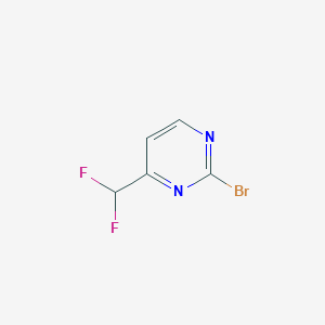 molecular formula C5H3BrF2N2 B2557598 2-溴-4-(二氟甲基)嘧啶 CAS No. 1784944-35-9