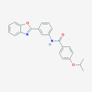 molecular formula C23H20N2O3 B255760 N-[3-(1,3-benzoxazol-2-yl)phenyl]-4-isopropoxybenzamide 