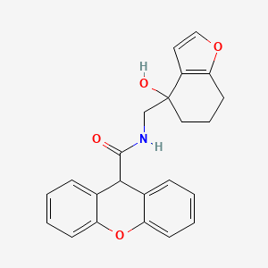 molecular formula C23H21NO4 B2557608 N-((4-羟基-4,5,6,7-四氢苯并呋喃-4-基)甲基)-9H-呫吨-9-酰胺 CAS No. 2310144-12-6