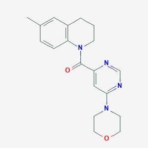 molecular formula C19H22N4O2 B2557612 (6-甲基-3,4-二氢喹啉-1(2H)-基)(6-吗啉嘧啶-4-基)甲酮 CAS No. 1903711-63-6