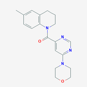 molecular formula C19H22N4O2 B2557612 (6-methyl-3,4-dihydroquinolin-1(2H)-yl)(6-morpholinopyrimidin-4-yl)methanone CAS No. 1903711-63-6