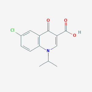 6-Chloro-4-oxo-1-(propan-2-yl)-1,4-dihydroquinoline-3-carboxylic acid