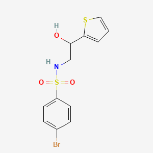 4-bromo-N-(2-hydroxy-2-(thiophen-2-yl)ethyl)benzenesulfonamide