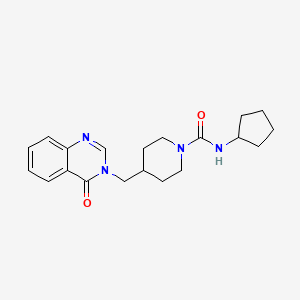 N-cyclopentyl-4-[(4-oxo-3,4-dihydroquinazolin-3-yl)methyl]piperidine-1-carboxamide