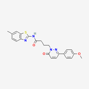 4-(3-(4-methoxyphenyl)-6-oxopyridazin-1(6H)-yl)-N-(6-methylbenzo[d]thiazol-2-yl)butanamide