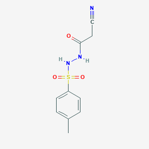 molecular formula C10H11N3O3S B2557657 2-氰基-N'-[(4-甲基苯基)磺酰基]乙酰肼 CAS No. 99056-41-4