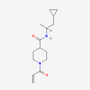 B2557661 N-(1-Cyclopropylpropan-2-yl)-1-prop-2-enoylpiperidine-4-carboxamide CAS No. 2361760-81-6