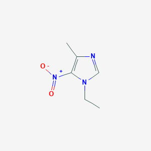 molecular formula C6H9N3O2 B2557670 1-ethyl-4-methyl-5-nitro-1H-imidazole CAS No. 45878-90-8