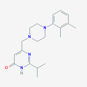 6-{[4-(2,3-dimethylphenyl)piperazino]methyl}-2-isopropyl-4(3H)-pyrimidinone