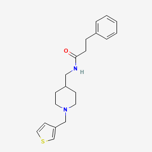 3-phenyl-N-((1-(thiophen-3-ylmethyl)piperidin-4-yl)methyl)propanamide