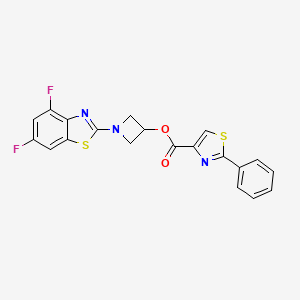 1-(4,6-Difluorobenzo[d]thiazol-2-yl)azetidin-3-yl 2-phenylthiazole-4-carboxylate