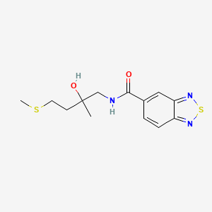 N-(2-hydroxy-2-methyl-4-(methylthio)butyl)benzo[c][1,2,5]thiadiazole-5-carboxamide