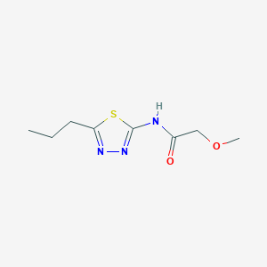 molecular formula C8H13N3O2S B255772 2-methoxy-N-(5-propyl-1,3,4-thiadiazol-2-yl)acetamide 