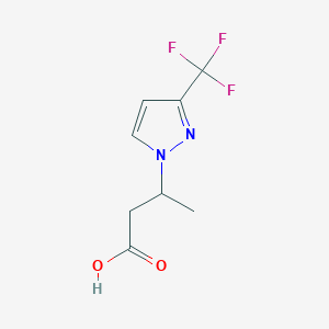 3-[3-(Trifluoromethyl)-1H-pyrazol-1-yl]butanoic acid